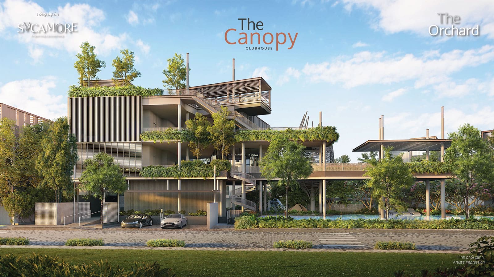 Nhà câu lạc bộ The Canopy tóa sáng như một biêu tượng cho sự sung túc – đặc quyền dành riêng cho cư dân của phân khu The Fullton